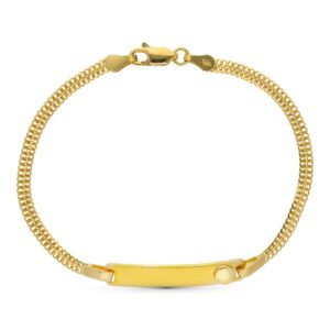 18K ESCLAVA ORO BICOLOR 17CM