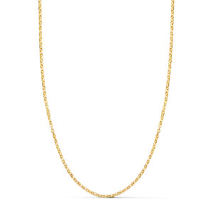 18K CADENA ORO AMARILLO HUECA FORZADA. ANCHO: 1,2 MM. LARGO: 50 CM