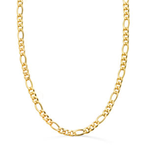 18K CADENA ORO AMARILLO HUECA ESLABON TIPO CARTIER ANCHO 5.5 MM LARGO 60CM