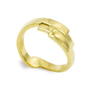 18K SORTIJA ORO AMARILLO MACIZA BRILLO. ANCHO: 7,5MM