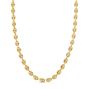 18K CADENA ORO AMARILLO CALABROTE HUECA ANCHO: 8X6MM. LARGO: 60CM