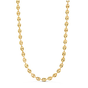 18K CADENA ORO AMARILLO CALABROTE HUECA ANCHO: 6,5X5MM. LARGO: 60CM