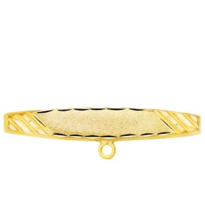 18K ALFILER ORO AMARILLO TALLADO 30X5 MM