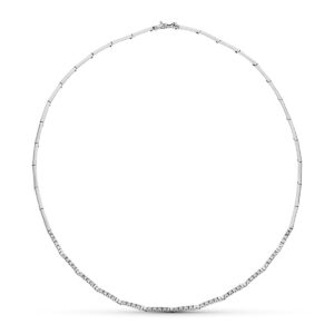 18K GARGANTILLA ORO BLANCO CIRCONITA 45CM