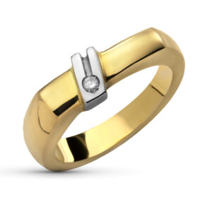 18K SORTIJA ORO AMARILLO BRILLANTE 0.04 QTS.