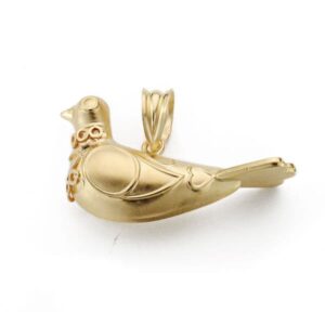 18K COLGANTE ORO AMARILLO PALOMA MELILLA 28X16 MM