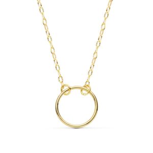 18K COLLAR ORO AMARILLO ARO 13 MM LARGO 42CM