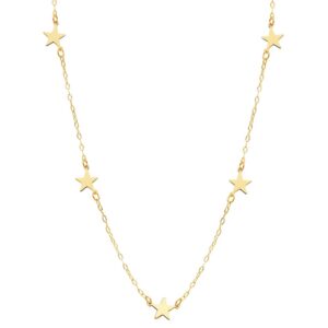 18K GARGANTILLA ESTRELLAS ORO AMARILLO 42CM