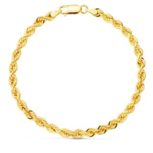 18K PULSERA ORO AMARILLO CORDON SALOMONICO. ANCHO 4,3 MM LARGO 19CM