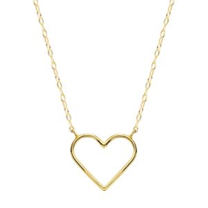 18K GARGANTILLA ORO AMARILLO CORAZONES 16X14 MM 40CM