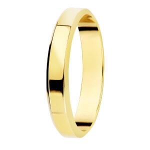 9K ALIANZA DE ORO AMARILLO LISA BRILLO BORDES. ANCHO: 3 MM.