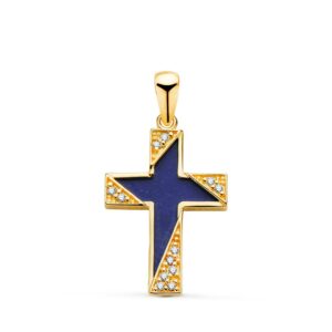 CRUZ ORO AMARILLO LAPIZLAZULI