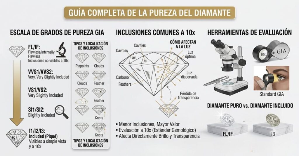 la pureza del diamante