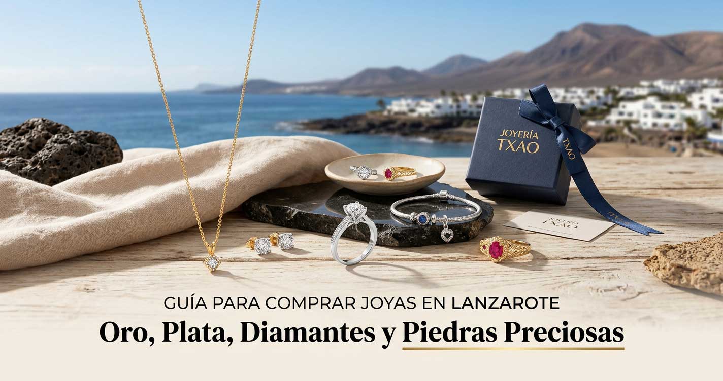 Anillo de oro y diamantes en Joyería Txao Lanzarote
